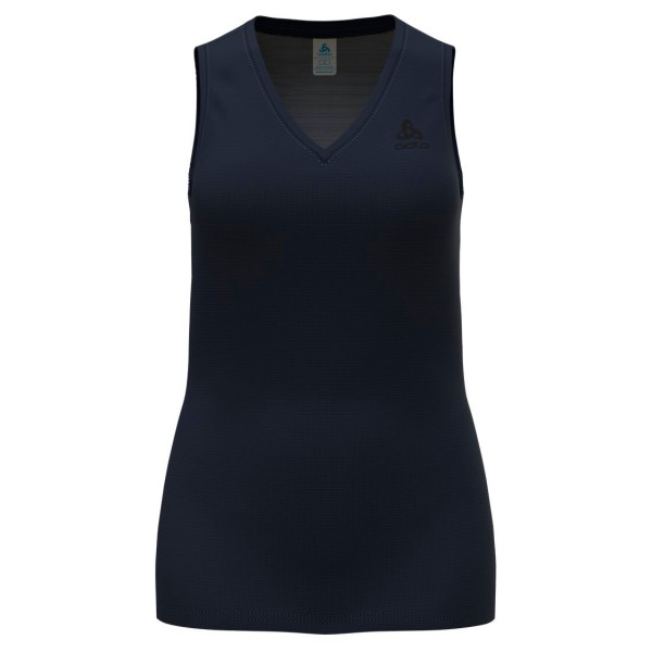 Odlo - Women's BL Top V-Neck Singlet Active F-Dry Light - Kunstfaserunterwäsche Gr L schwarz/blau von Odlo