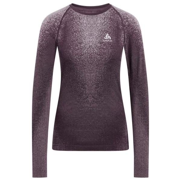 Odlo - Women's Baselayer Top Crew Neck L/S Blackcomb Eco - Kunstfaserunterwäsche Gr XS grau/lila von Odlo