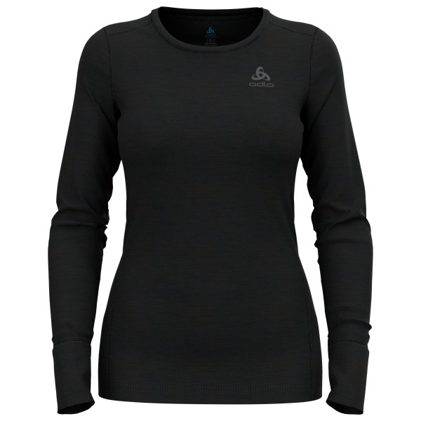 Odlo - Women's Baselayer Top Crew Neck L/S Merino 200 - Merinounterwäsche Gr L;M;S;XL;XS blau;grau;schwarz von Odlo