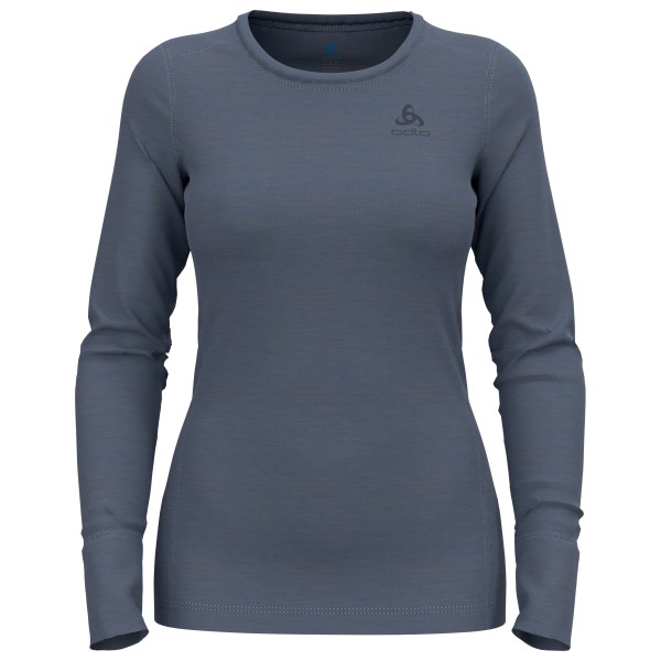 Odlo - Women's Baselayer Top Crew Neck L/S Merino 200 - Merinounterwäsche Gr L blau von Odlo