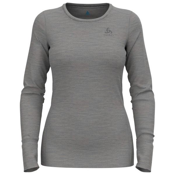 Odlo - Women's Baselayer Top Crew Neck L/S Merino 200 - Merinounterwäsche Gr L grau von Odlo