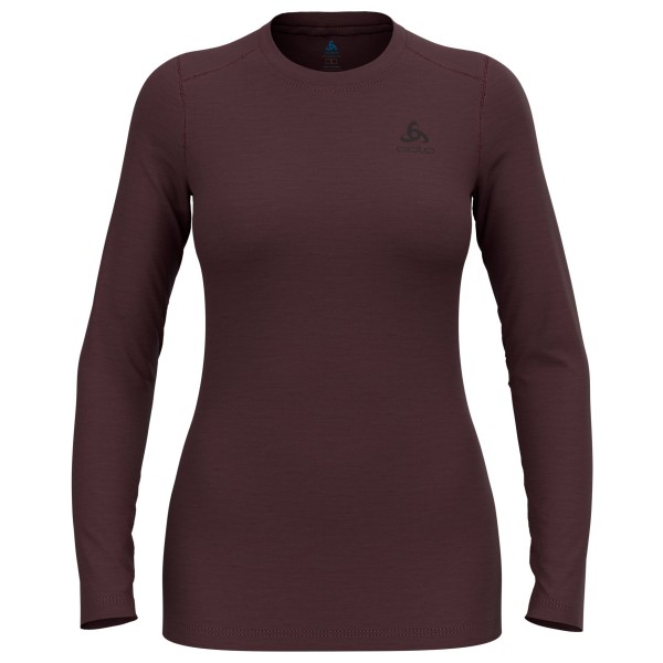 Odlo - Women's Merino 160 Bl Top Crew Neck L/S - Merinounterwäsche Gr L;M;S braun;schwarz von Odlo