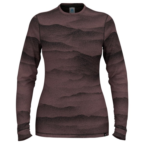 Odlo - Women's Merino Ridgelines Bl Top Crew Neck L/S - Merinounterwäsche Gr L;M;S;XL braun von Odlo