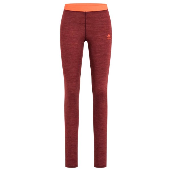 Odlo - Women's Natural Performance Wool 130 Base Layer Tights - Merinounterwäsche Gr L;M;S;XL rot von Odlo