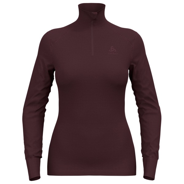 Odlo - Women's Top Turtle Neck L/S Half Zip Active Warm - Kunstfaserunterwäsche Gr L braun von Odlo