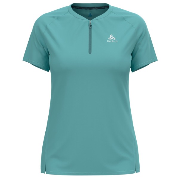 Odlo - Women's X-Alp Trail Crew Neck S/S Half Zip - Laufshirt Gr L;M;XL;XS türkis von Odlo