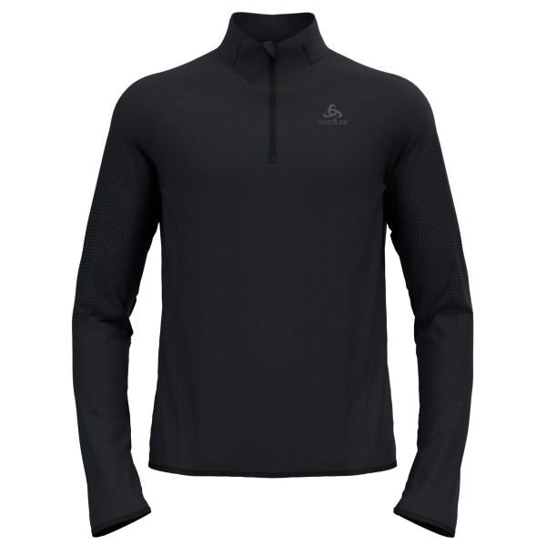 Odlo - Zeroweight Warm Mid Layer 1/2 Zip - Laufshirt Gr L schwarz von Odlo