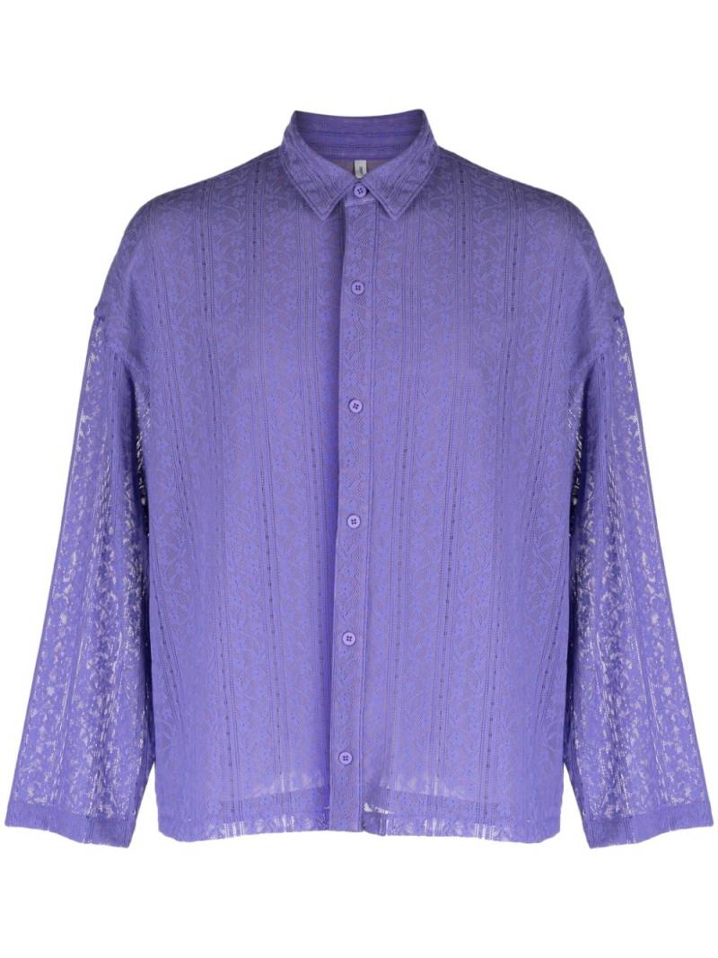 Off Duty Banners floral-lace shirt - Purple von Off Duty