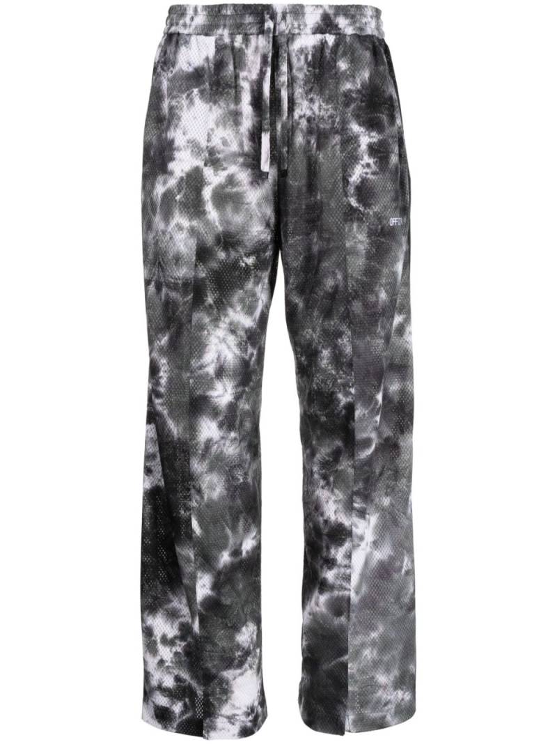 Off Duty Bu abstract-print wide-leg trousers - Black von Off Duty