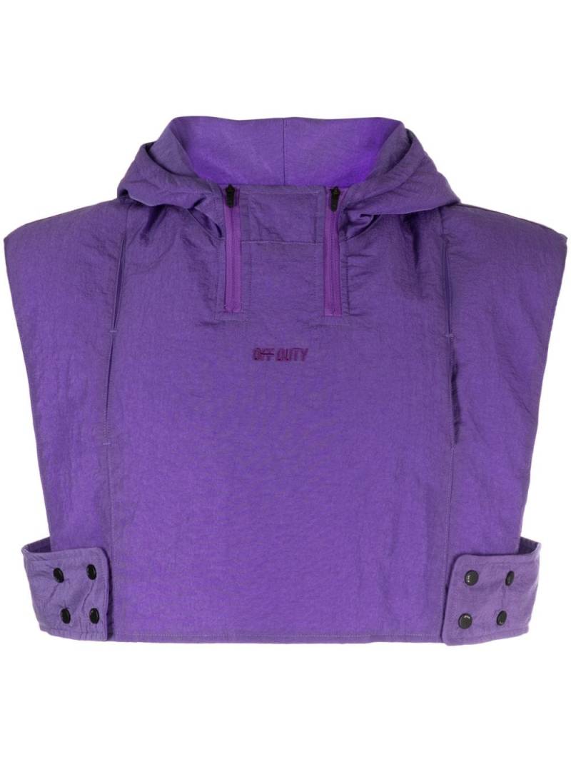 Off Duty Del cropped hooded gilet - Purple von Off Duty