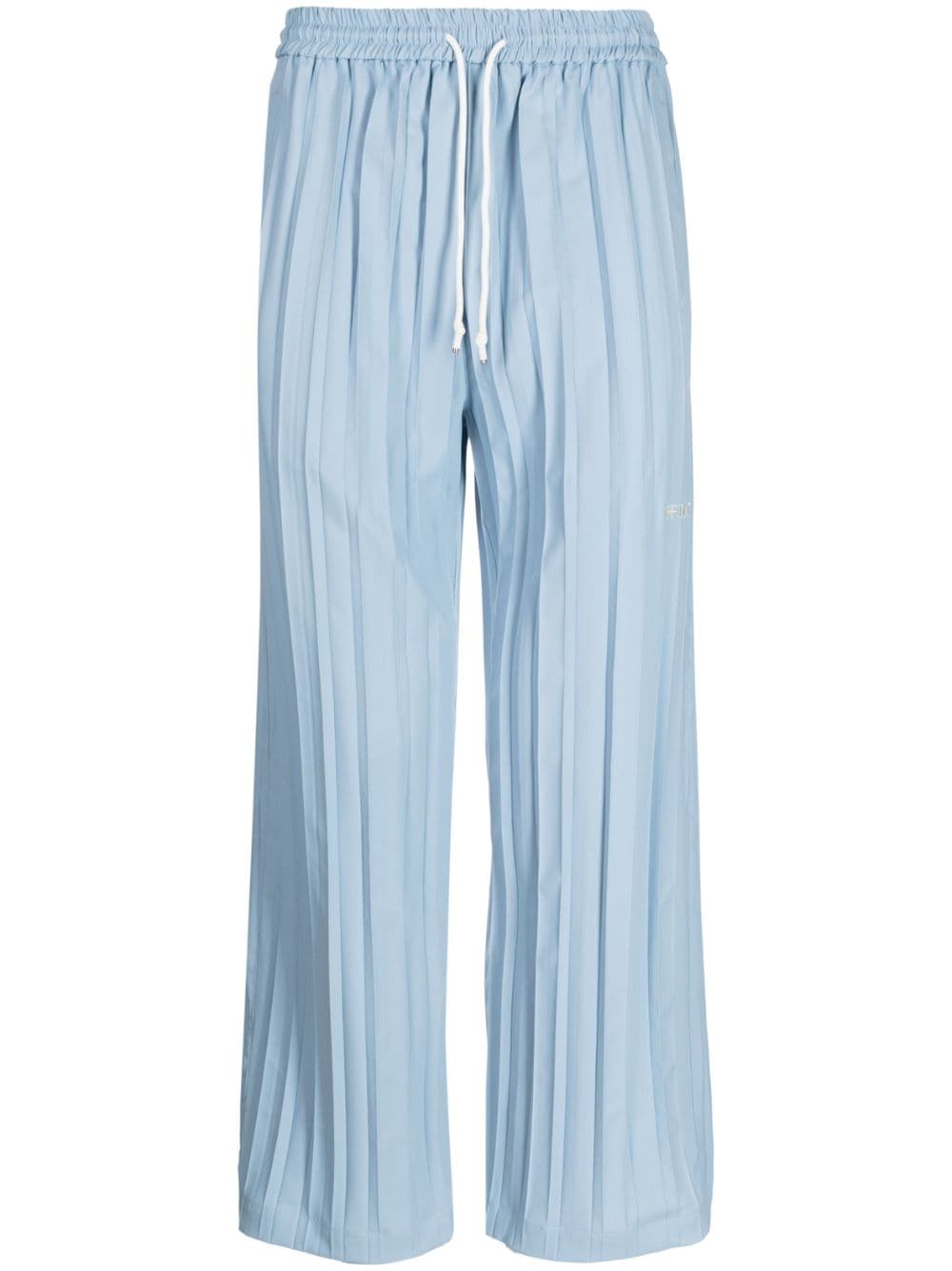 Off Duty Frag pleated wide-leg trousers - Blue von Off Duty