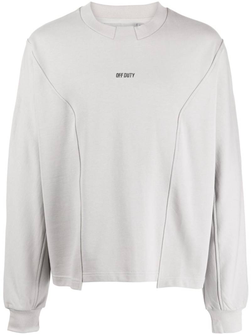 Off Duty Futur logo-embroidered cotton sweatshirt - Grey von Off Duty