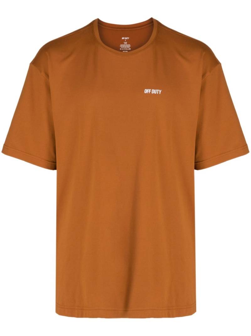 Off Duty Rigg Active logo-print T-Shirt - Brown von Off Duty