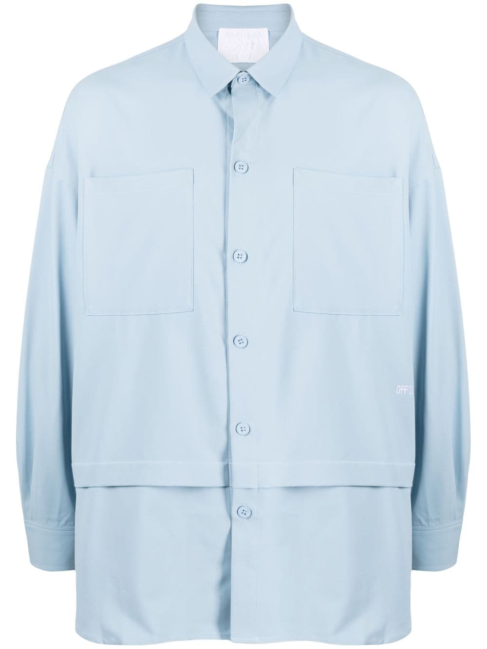 Off Duty plain button-up shirt - Blue von Off Duty