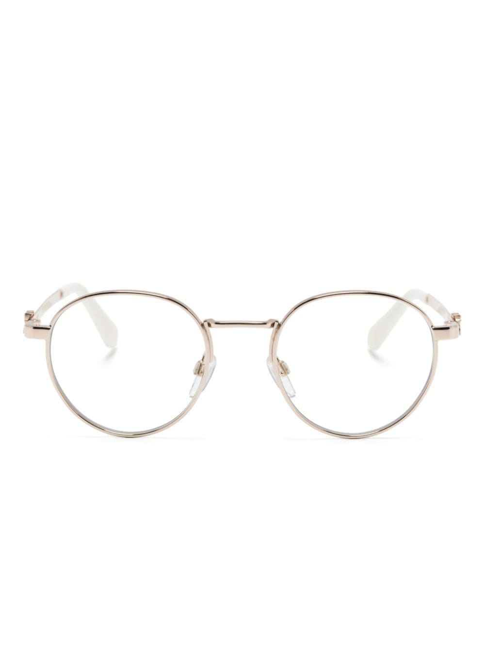 Off-White Eyewear Arrows-motif round-frame glasses - 7600 GOLD von Off-White Eyewear