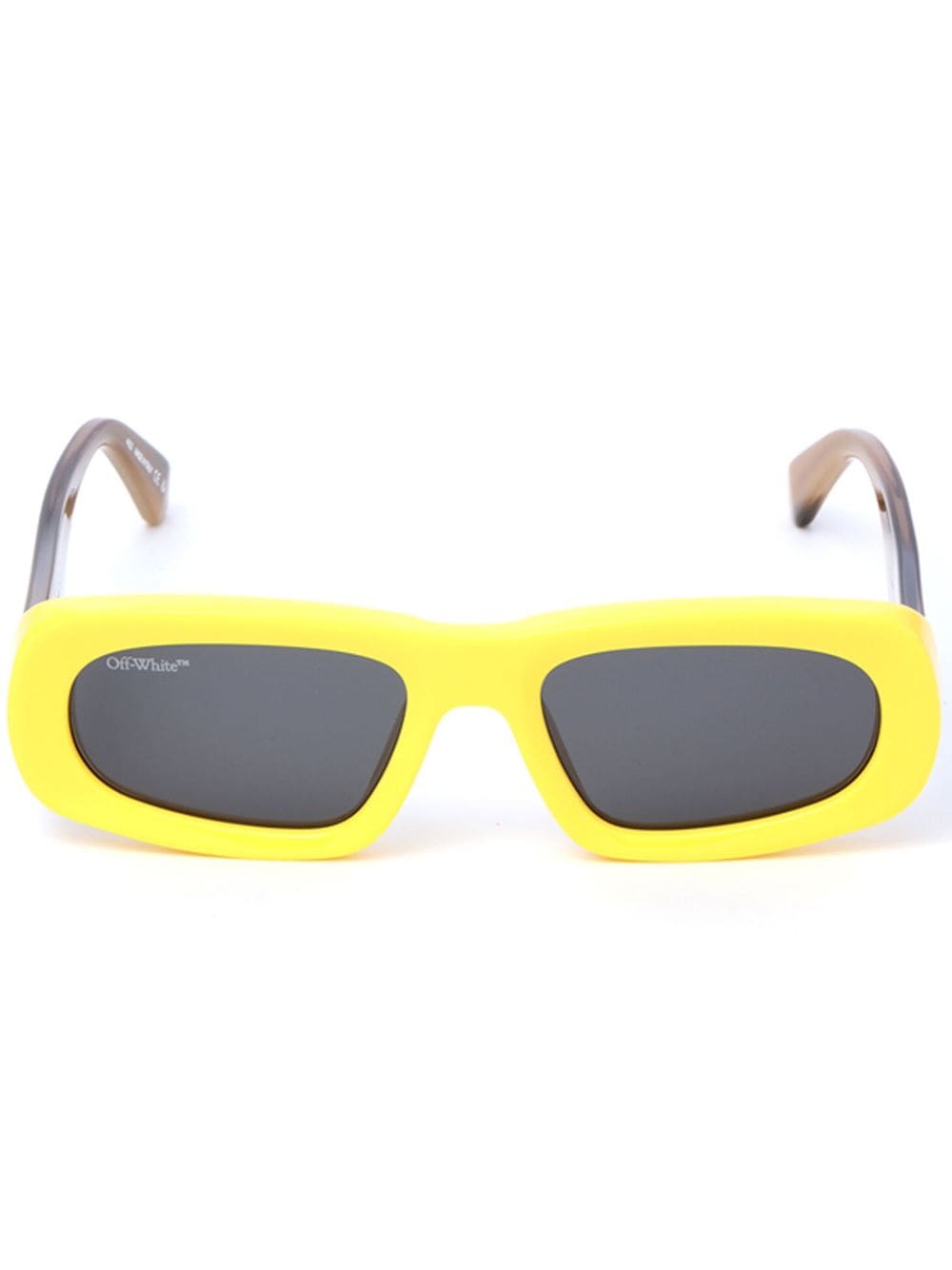 Off-White Eyewear Austin oval-frame sunglasses - Yellow von Off-White Eyewear