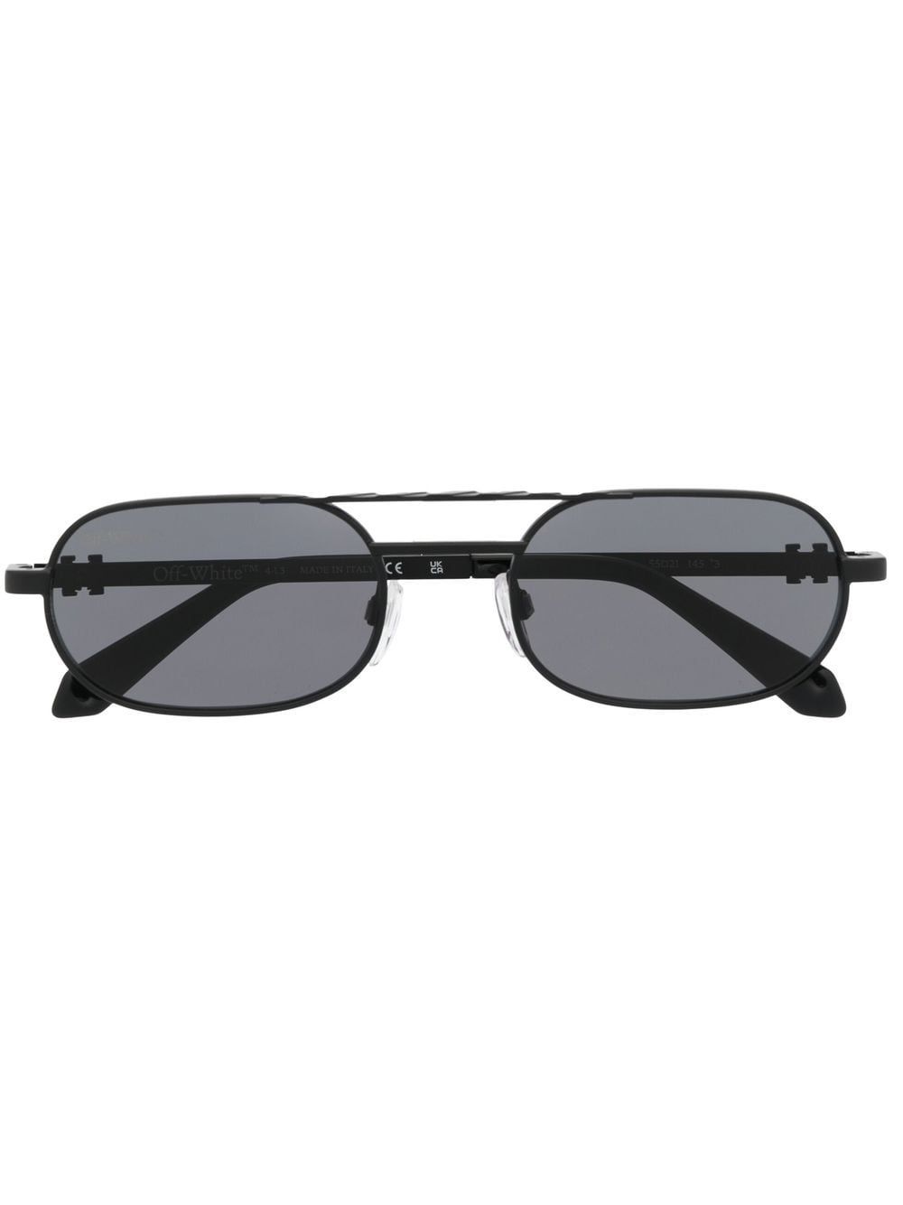 Off-White Eyewear Baltimore pilot-frame sunglasses - Black von Off-White Eyewear