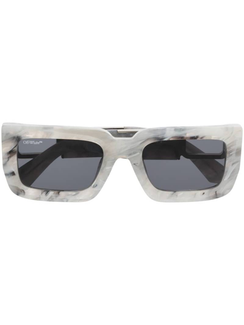 Off-White Eyewear Boston rectangle-frame sunglasses - Grey von Off-White Eyewear