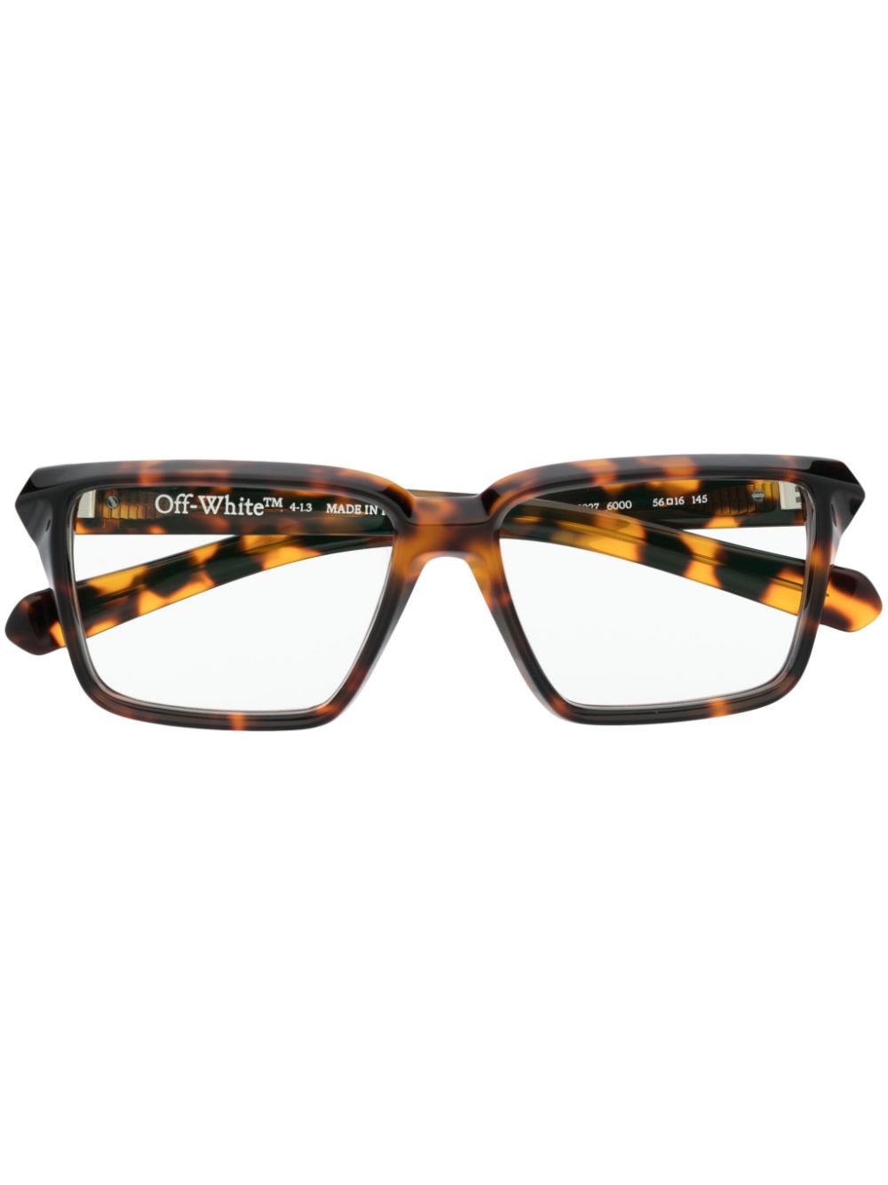 Off-White Eyewear Style 27 square-frame glasses - Brown von Off-White Eyewear