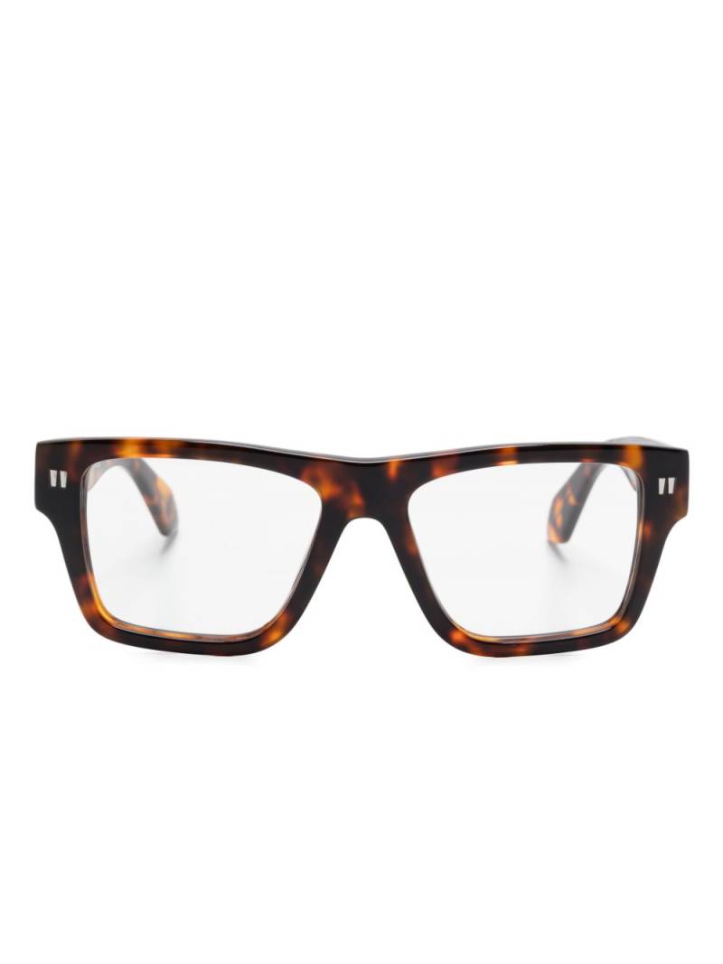 Off-White Eyewear Style 75 glasses - Brown von Off-White Eyewear