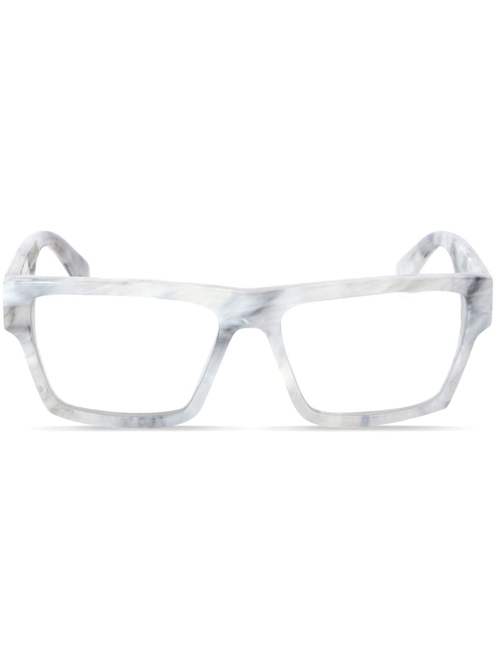 Off-White Eyewear marbled square-frame optical glasses - Neutrals von Off-White Eyewear