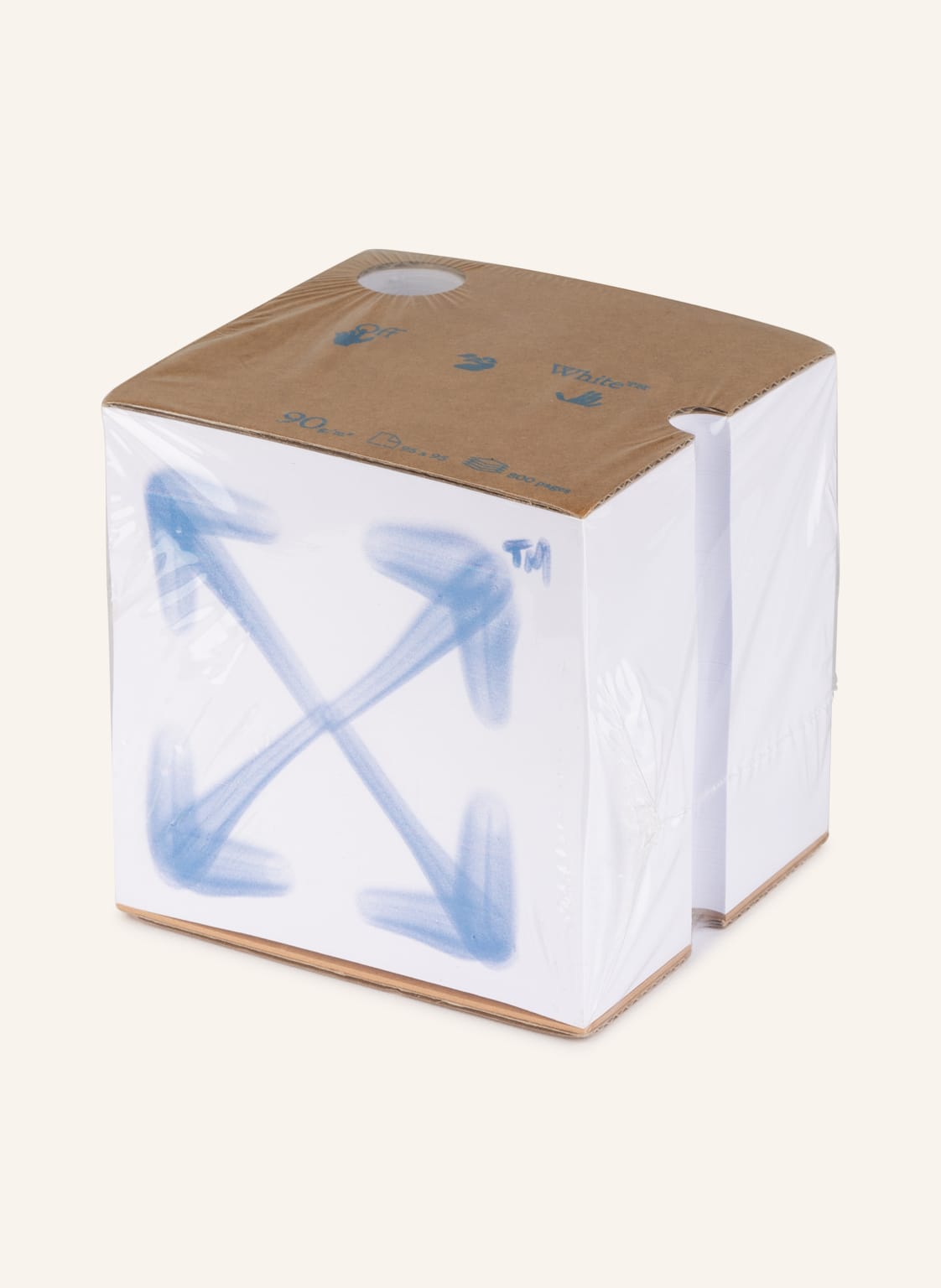 Off-White Home Notizzettel-Box braun