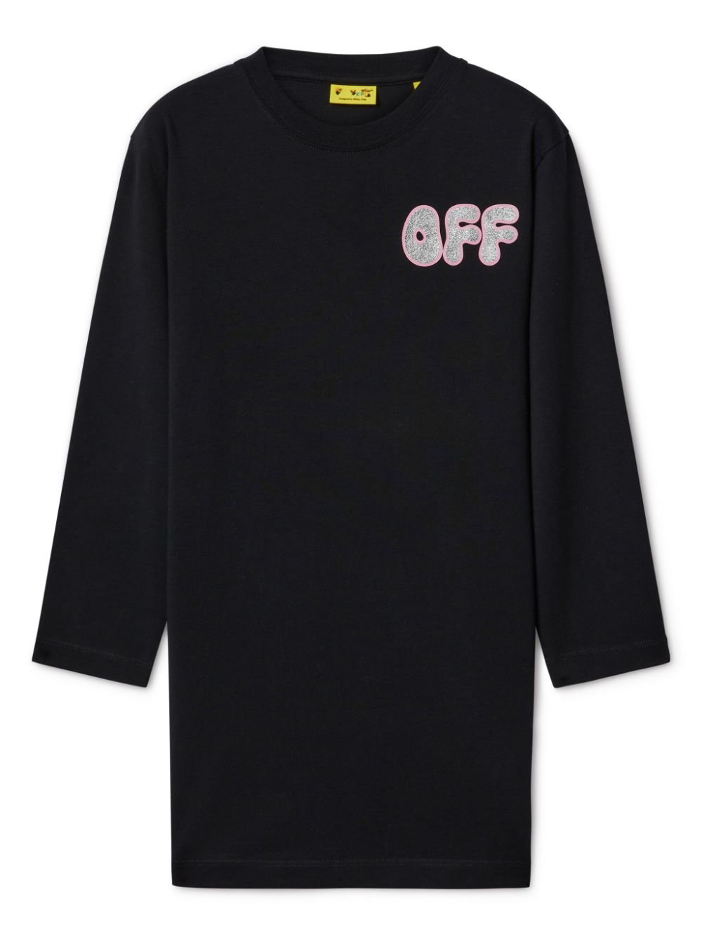 Off-White Kids Arrow Chunky cotton dress - Black von Off-White Kids