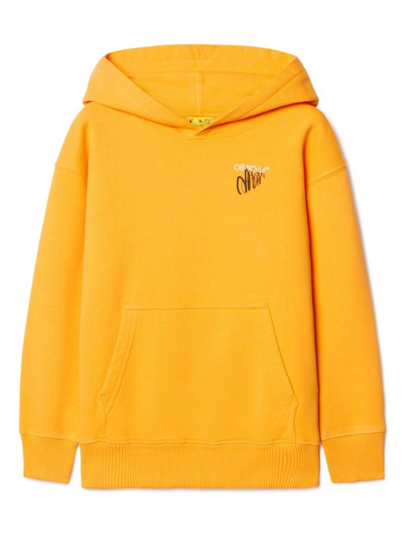 Off-White Kids Arrow Sketch hoodie - Yellow von Off-White Kids