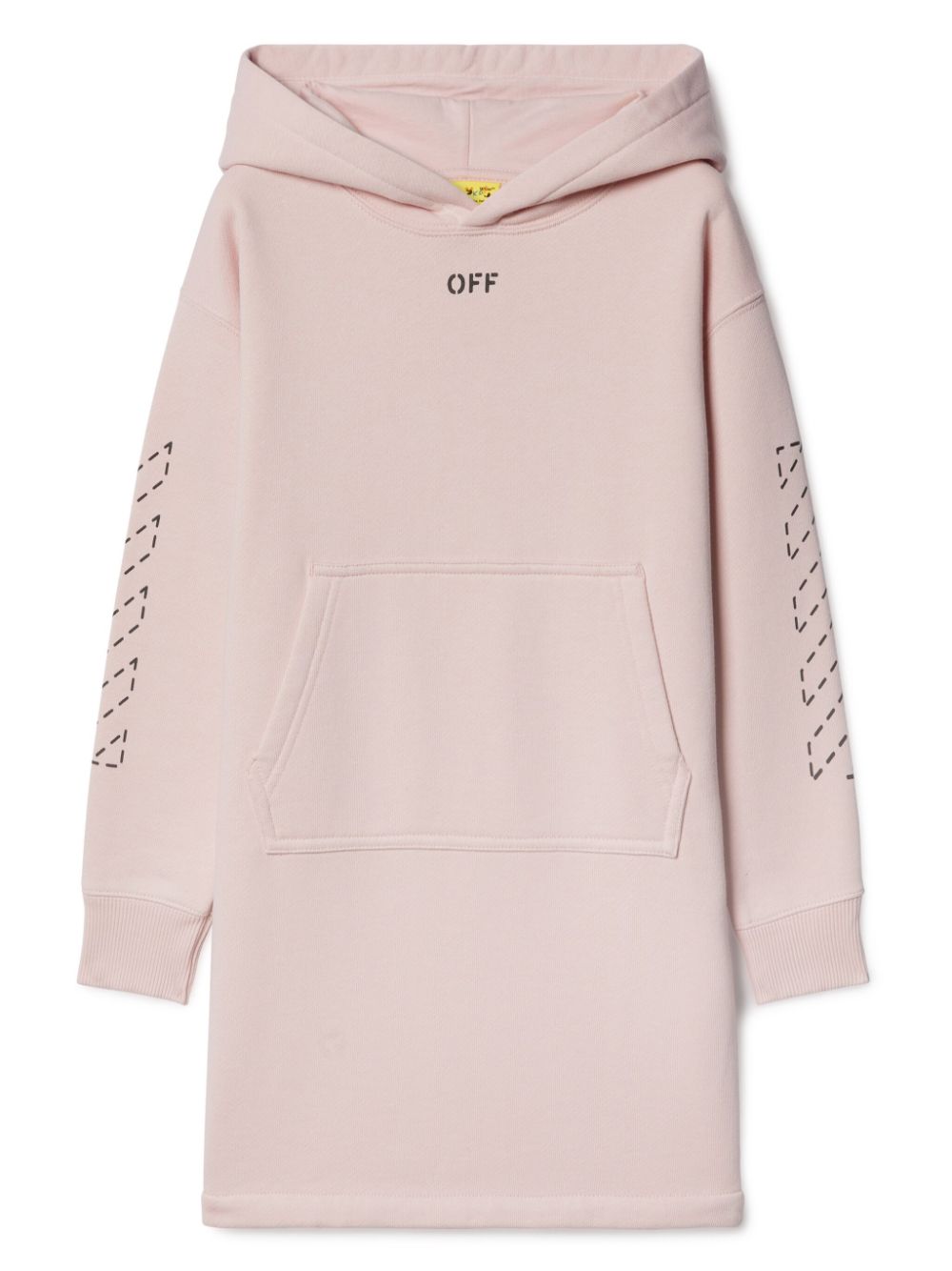 Off-White Kids Arrow Stitched cotton hoodie dress - Pink von Off-White Kids