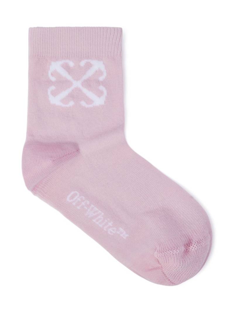 Off-White Kids Arrow logo-jacquard socks - Pink von Off-White Kids