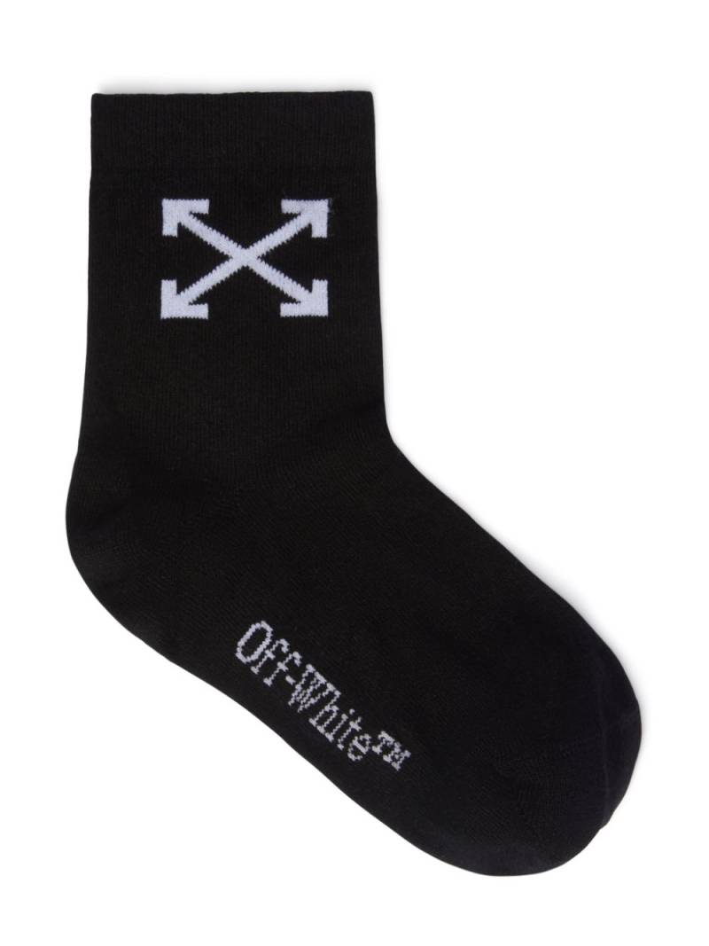 Off-White Kids Arrow mid high socks - Black von Off-White Kids