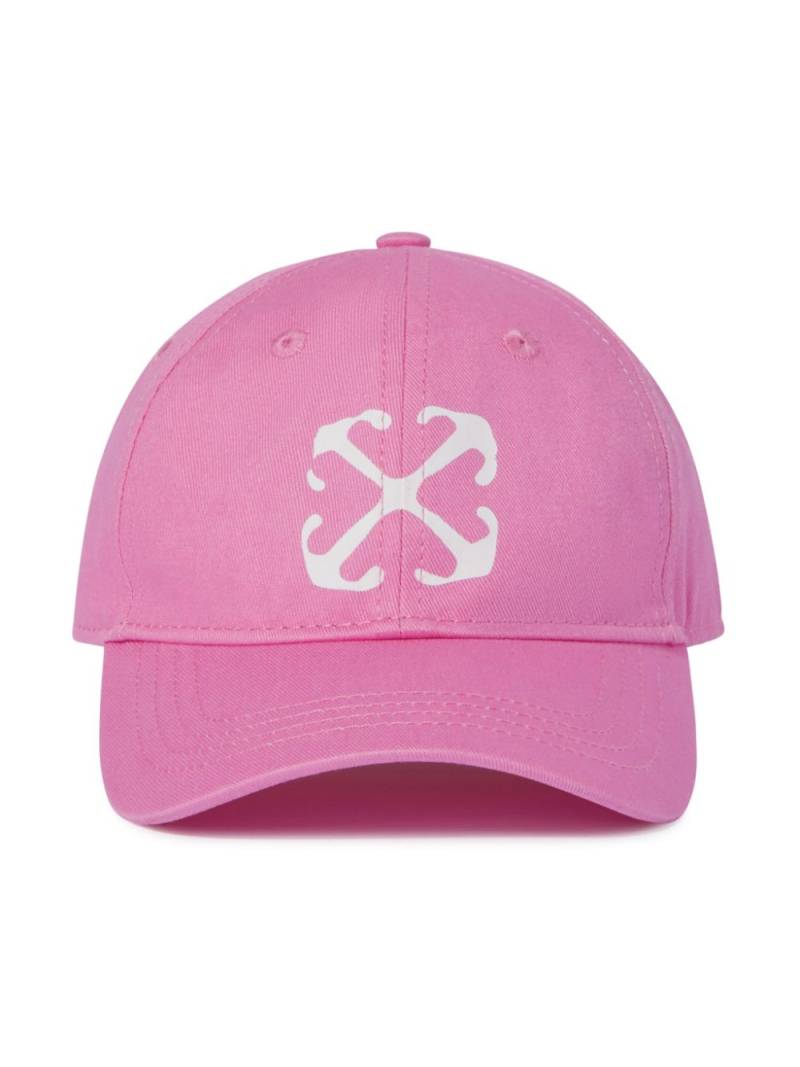 Off-White Kids Arrow-print cotton baseball cap - Pink von Off-White Kids