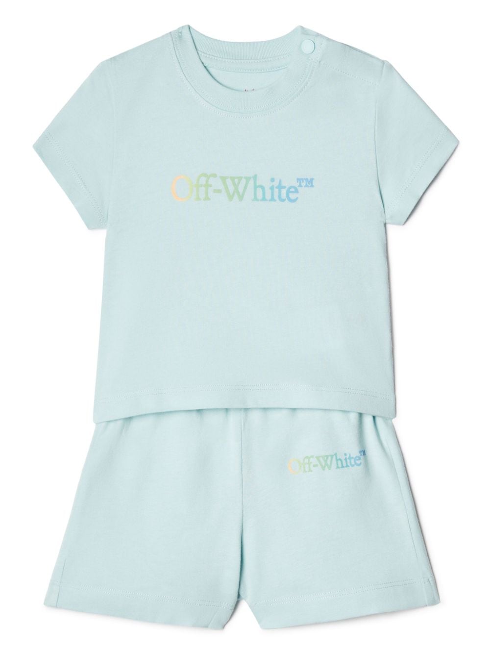 Off-White Kids Arrow-print cotton short set - Blue von Off-White Kids