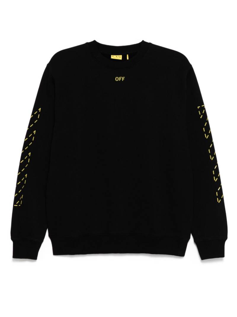 Off-White Kids Arrow stitched crewneck sweatshirt - Black von Off-White Kids