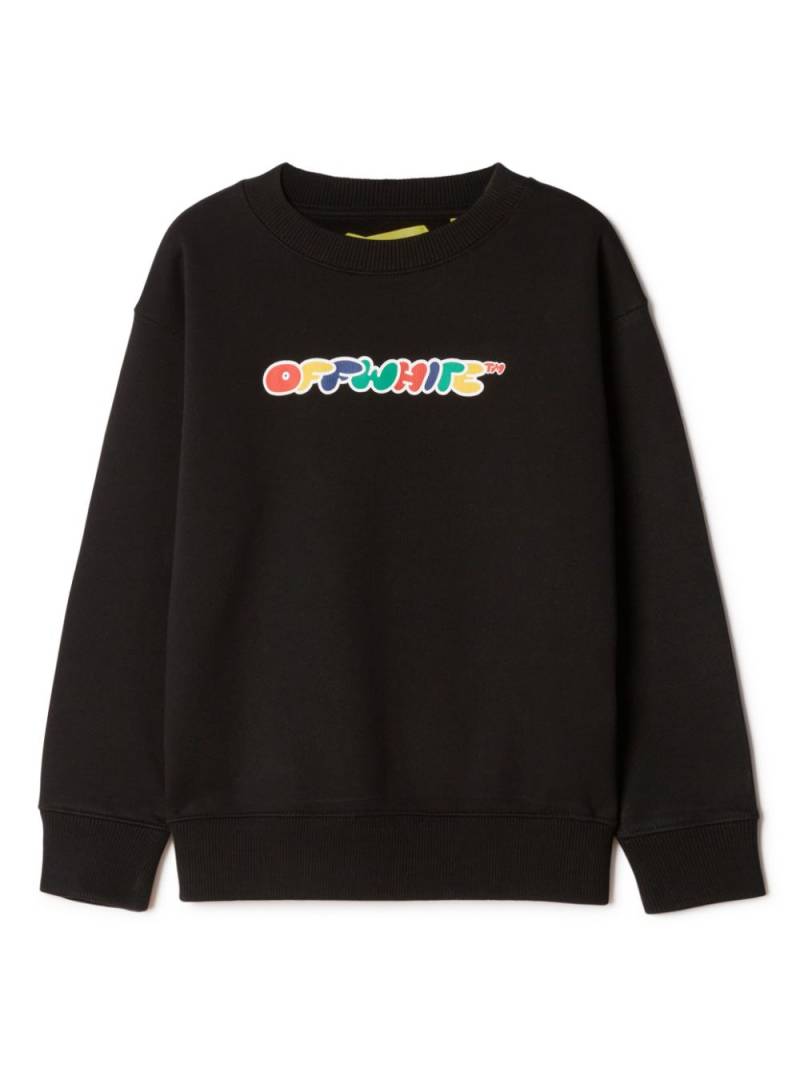 Off-White Kids Arrows cotton sweatshirt - Black von Off-White Kids