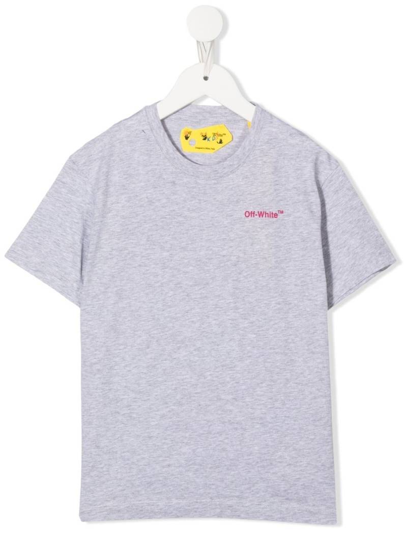 Off-White Kids Arrows-logo crew neck T-shirt - Grey von Off-White Kids