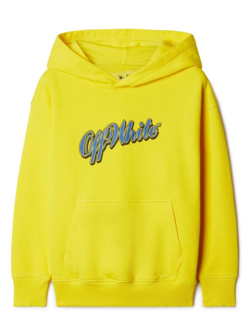 Off-White Kids Baseball logo hoodie - Yellow von Off-White Kids