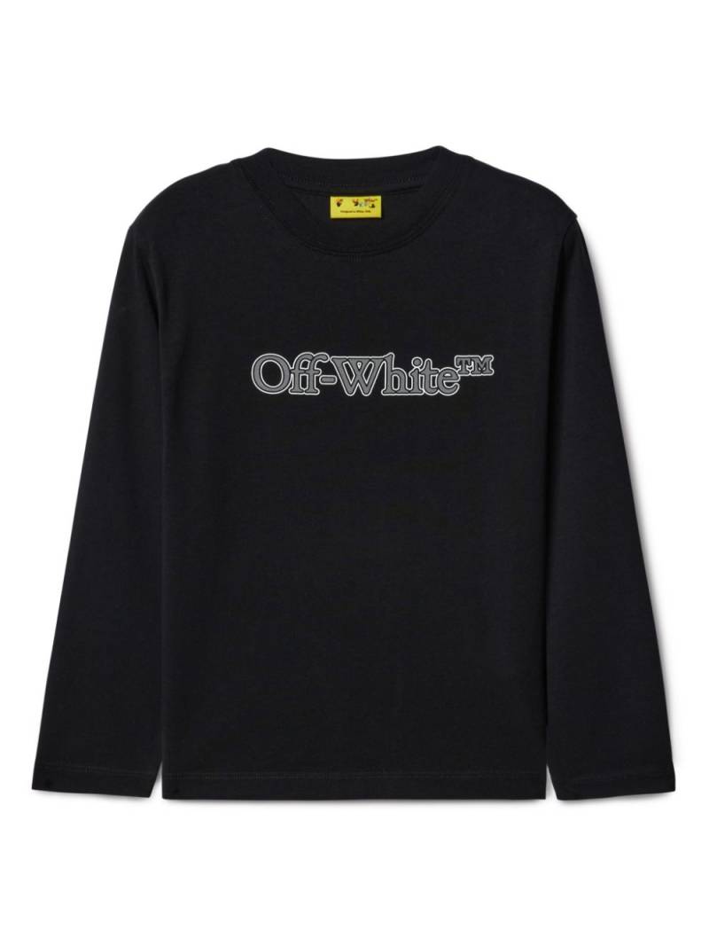 Off-White Kids Big Bookish cotton T-shirt - Black von Off-White Kids