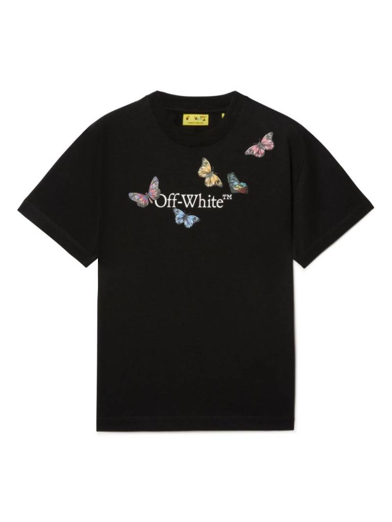 Off-White Kids Bookish Butterfly t-shirt - Black von Off-White Kids