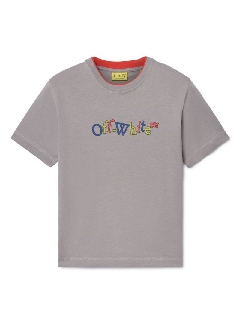 Off-White Kids Bookish Crazy cotton T-shirt - Grey von Off-White Kids