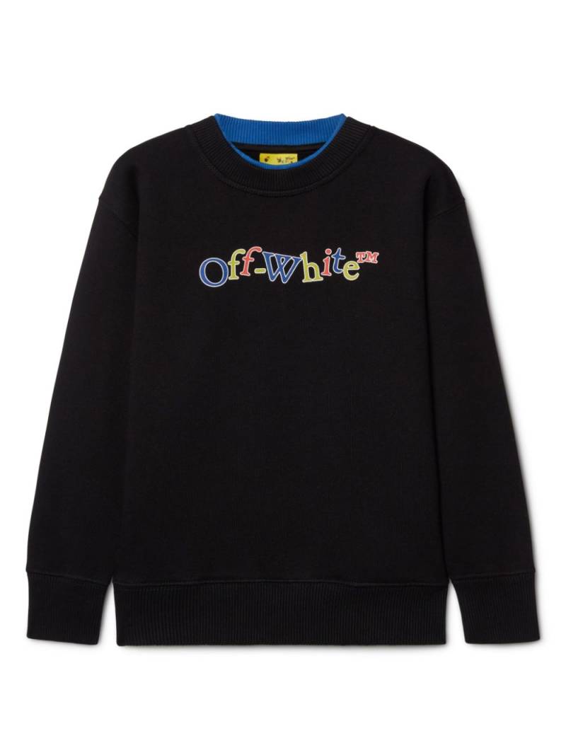 Off-White Kids Bookish Crazy cotton sweatshirt - Black von Off-White Kids