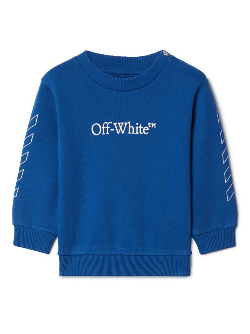 Off-White Kids Bookish Diag sweater - Blue von Off-White Kids