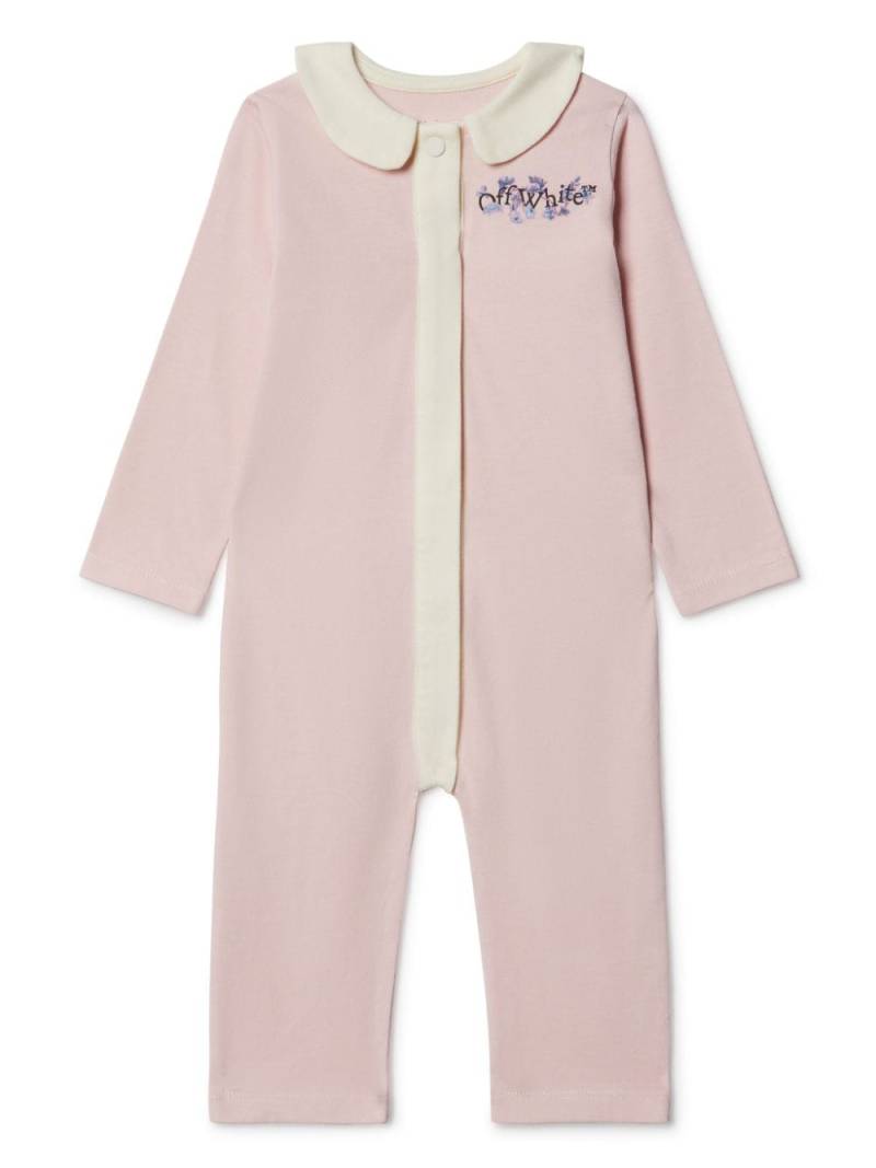 Off-White Kids Bookish Flowers cotton romper - Pink von Off-White Kids