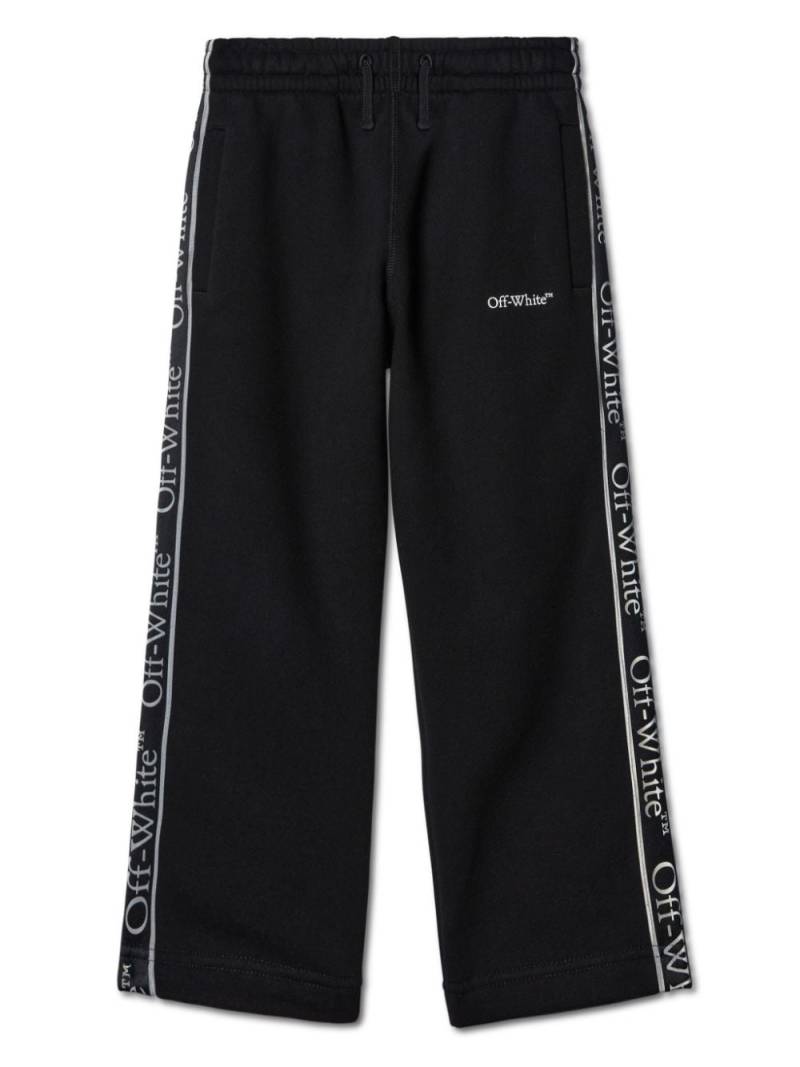 Off-White Kids Bookish Logo Band track pants - Black von Off-White Kids