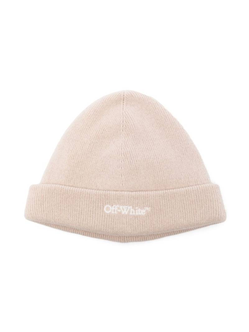 Off-White Kids Bookish beanie hat - Neutrals von Off-White Kids