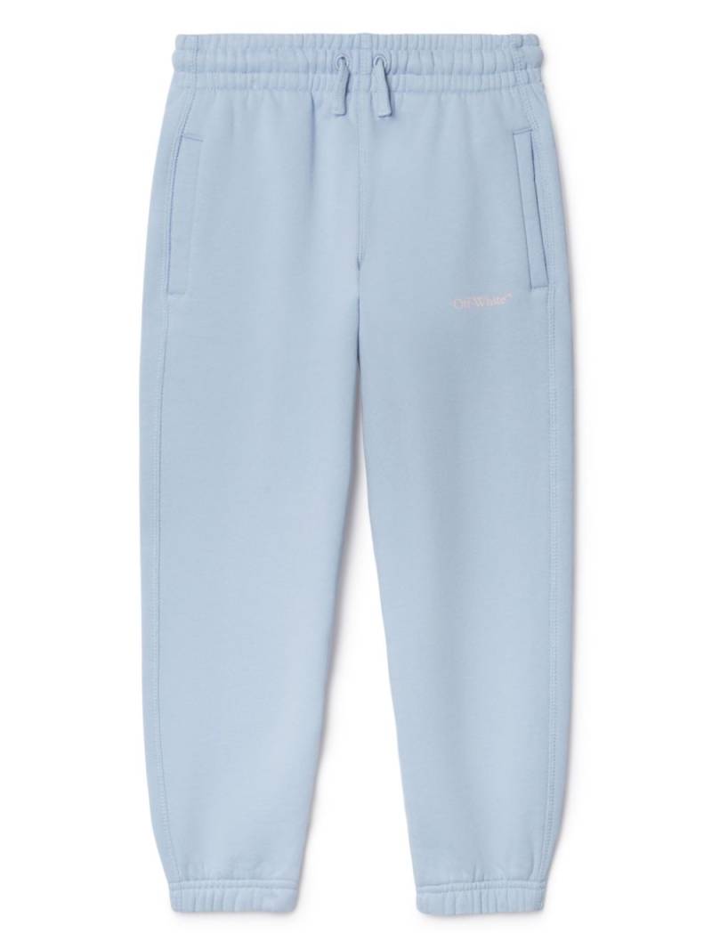 Off-White Kids Bookish cotton track pants - Blue von Off-White Kids