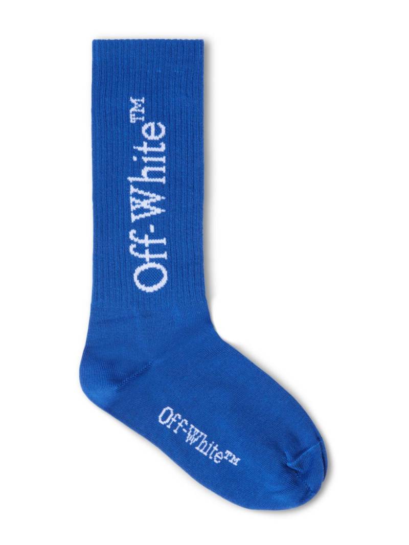 Off-White Kids Bookish long socks - Blue von Off-White Kids