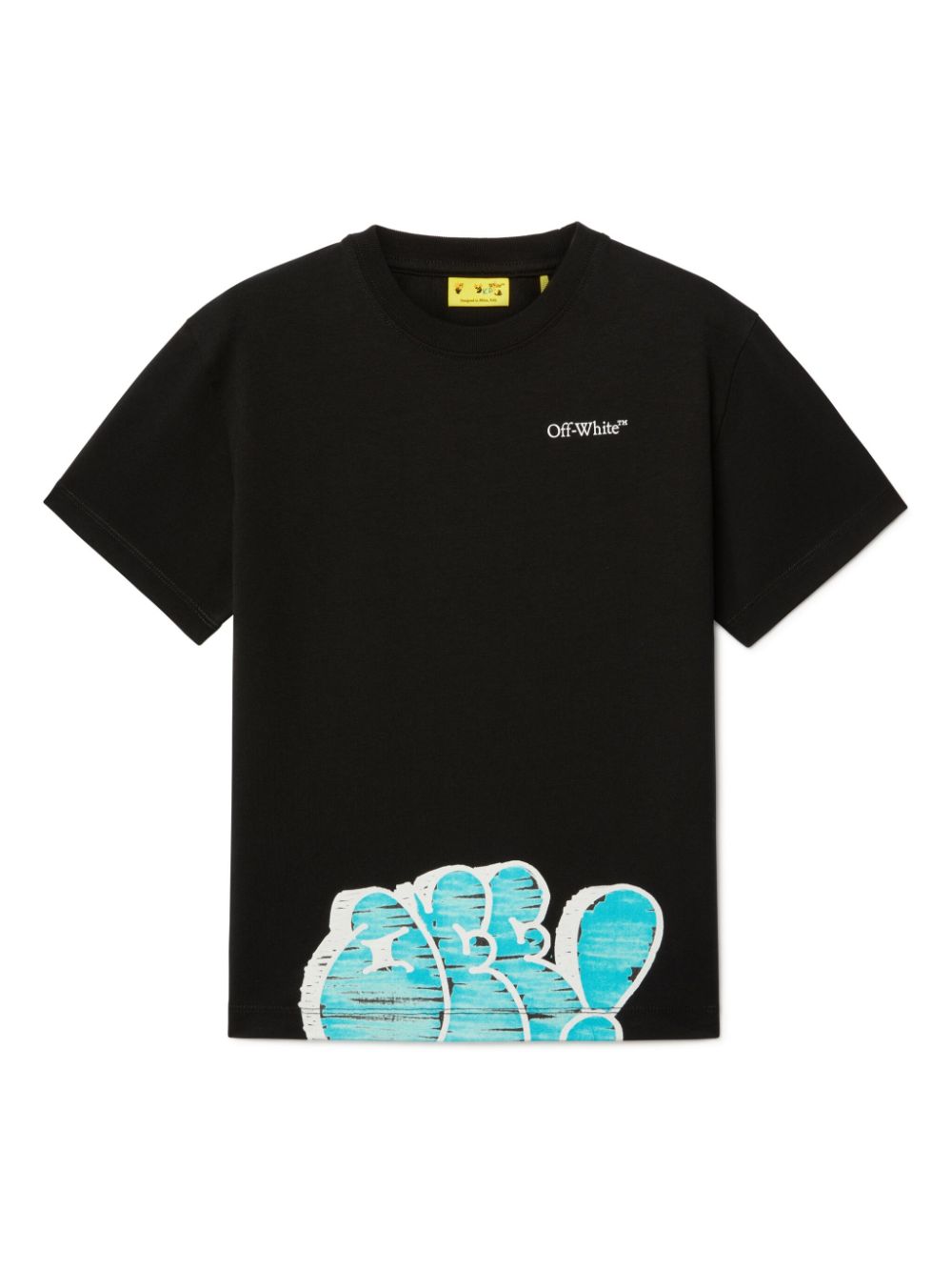 Off-White Kids Graffiti Type T-shirt - Black von Off-White Kids