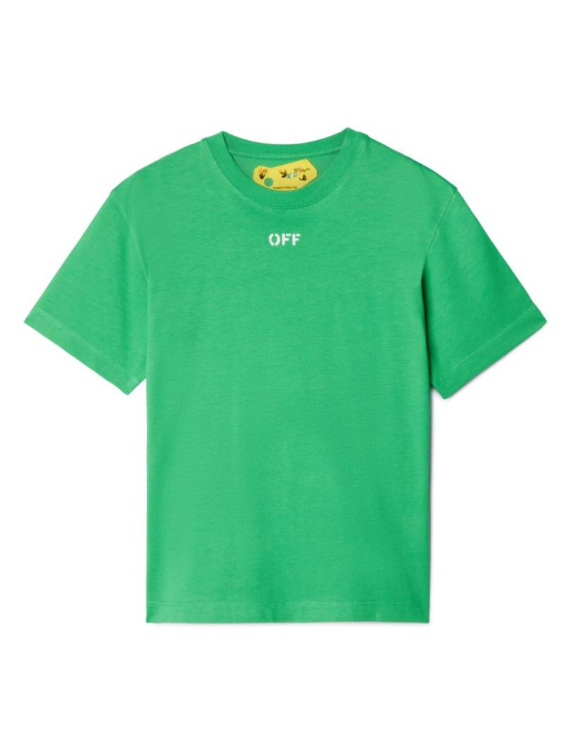 Off-White Kids Off Stamp cotton T-shirt - Green von Off-White Kids