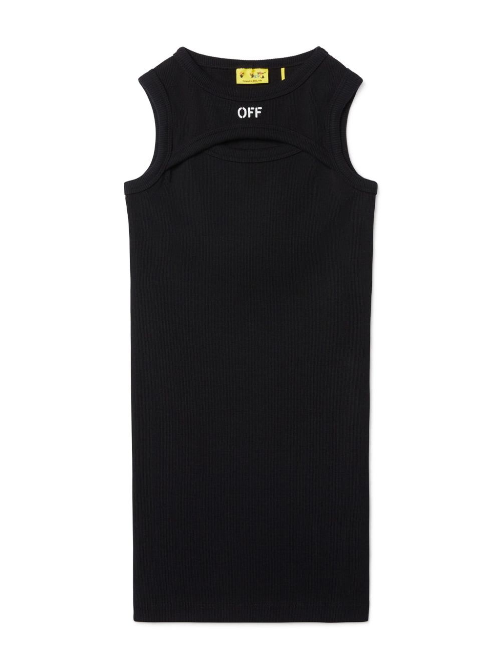 Off-White Kids Off-stamp ribbed dress - Black von Off-White Kids